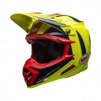 Casque BELL Moto-9 Flex Vice Blue/Yellow taille S