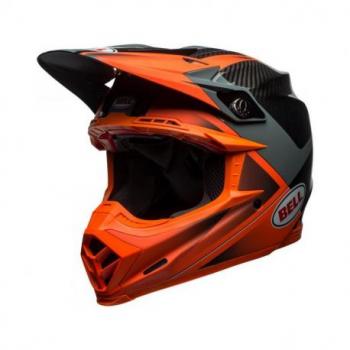 Casque BELL Moto-9 Flex Gloss/Matte Orange/Charcoal Hound taille XS