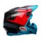 Casque BELL Moto-9 Flex Gloss/Matte Cyan/Red Hound taille XS