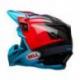 Casque BELL Moto-9 Flex Gloss/Matte Cyan/Red Hound taille XS