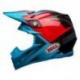 Casque BELL Moto-9 Flex Gloss/Matte Cyan/Red Hound taille XS