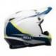 Casque BELL MX-9 MIPS Gloss White/Blue/Yellow Torch taille S