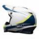 Casque BELL MX-9 MIPS Gloss White/Blue/Yellow Torch taille S