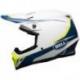 Casque BELL MX-9 MIPS Gloss White/Blue/Yellow Torch taille S