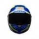 Casque BELL Race Star Gloss White/HI-VIZ Green/Blue Sector taille S