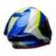 Casque BELL Race Star Gloss White/HI-VIZ Green/Blue Sector taille S