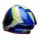 Casque BELL Race Star Gloss White/HI-VIZ Green/Blue Sector taille S