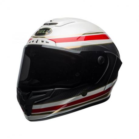 Casque BELL Race Star RSD Gloss/Matte White/Red Carbon Formula taille XS