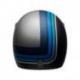 Casque BELL Moto-3 Matte Silver/Black/Blue Stripes taille S