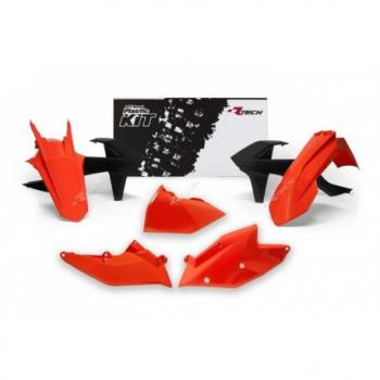 Kit plastique RACETECH couleur origine (2017) orange/noir KTM