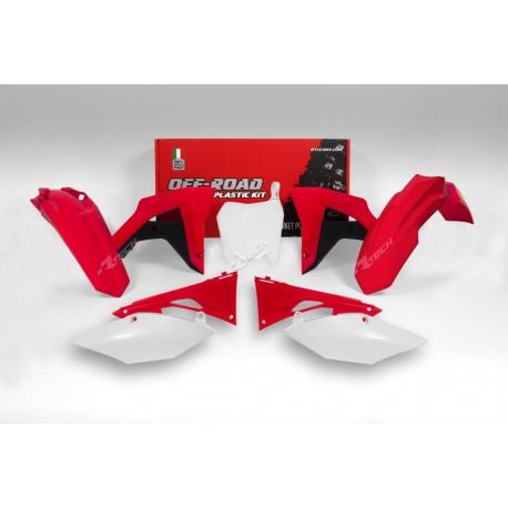 Kit plastique RACETECH couleur origine (2017) rouge/noir/blanc Honda CRF450RX