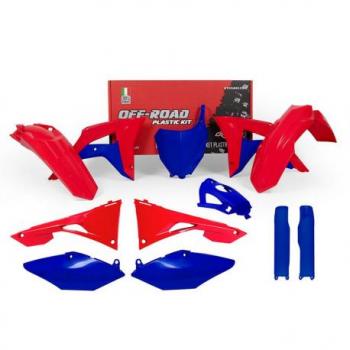 Kit plastique RACETECH bleu/rouge Honda CRF250/450R