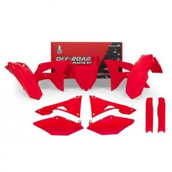 Kit plastique RACETECH fluo rouge Honda CRF250R & CRF450R