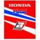 Kit déco de cache radiateur BLACKBIRD Replica Team HRC 2017 Honda CRF250R