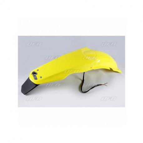 Garde-boue arrière jaune & support de plaque UFO Suzuki RM125/250