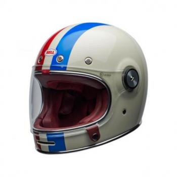 Casque BELL Bullitt DLX Command Gloss Vintage White/Red/Blue taille XL