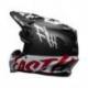 Casque BELL Moto-9 Flex Fasthouse WRWF Gloss Black/White/Red taille S