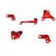 Guide câble d'embrayage SCAR rouge Honda CRF450R