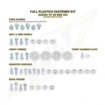 Kit vis complet de plastiques Bolt Suzuki RM-Z250