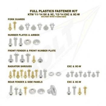 Kit vis complet de plastiques Bolt KTM SX/SX-F - EXC/EXC-F
