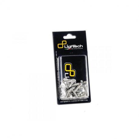 Kit vis de carénage LIGHTECH argent alu (36 pièces) Aprilia Dorsoduro