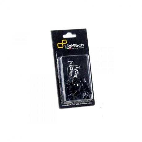 Kit vis de carénage LIGHTECH noir alu (47 pièces) Suzuki Gsx-R600/Gsx-R750