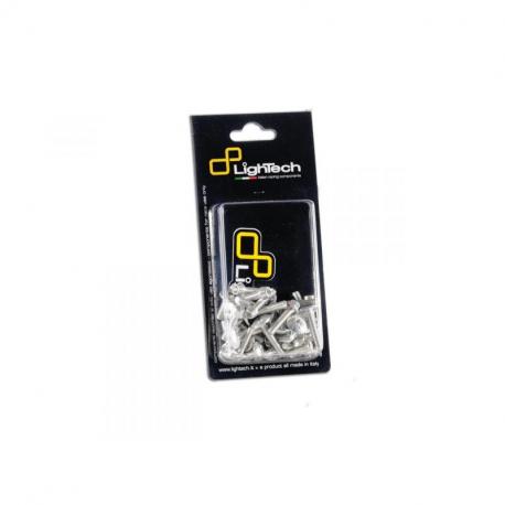 Kit vis de carénage LIGHTECH argent alu (51 pièces) Yamaha Mt-07