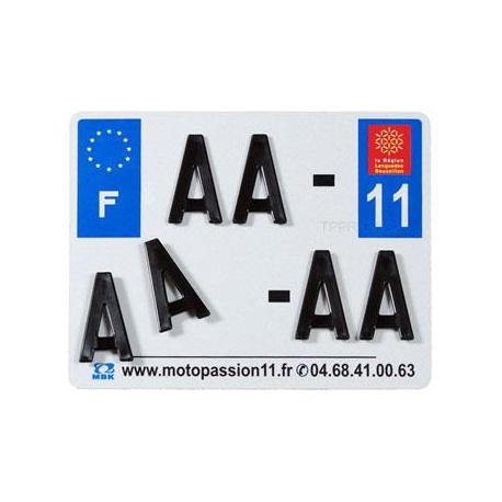 Plaques Françaises PPI 210x130 SIV Département 03 aluminium 10 pièces