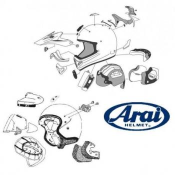 VENTIL SUP ARAI PENTA NOIR CASQUE OFFROAD