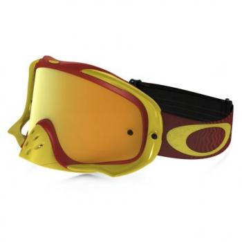 Masque OAKLEY Crowbar Shockwave Yellow/Bright Red écran 24K Iridium + transparent