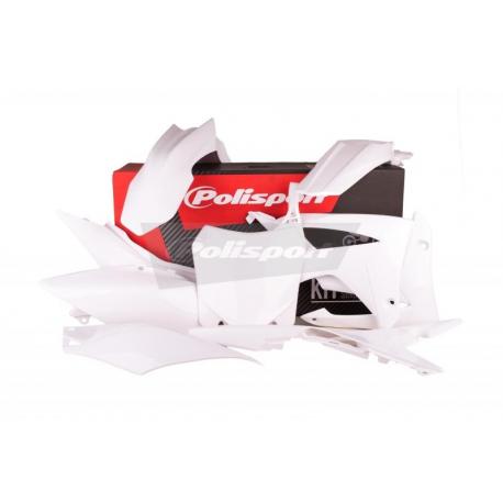 Kit plastique POLISPORT blanc Honda CRF250F/CRF450F